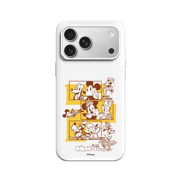 iPhone 17 Pro Max SolidX 白 - 迪士尼-米奇 Mickey - 朋友們的三連拍
