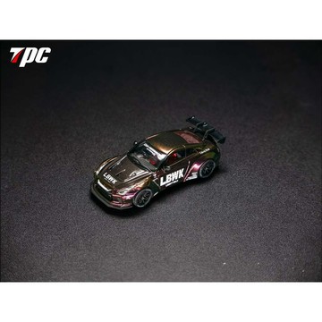 TPC 1/64 日產 Nissan LBWK GT-R R35 幻紫變色龍 合金模型車 GTR35 JDM 小車