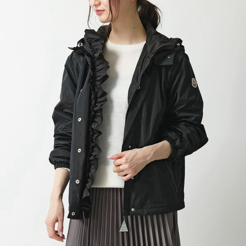 Moncler モンクレール Casse 1a C03 999 フリル フーテッド ナイロン スプリング ジャケット コート ブルゾン レディース 通販 Lineポイント最大0 5 Get Lineショッピング
