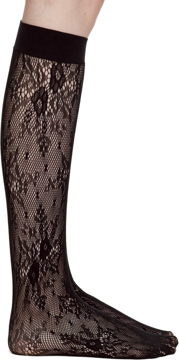 Swedish Stockings 黑色 Rosa Lace 长筒袜
