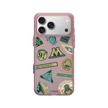 iPhone 17 Pro Max Clear (相機按鈕) 晶醺玫 - 哈利波特 Harry Potter - Sticker-Wizarding World