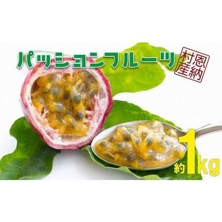 ふるさと納税 パッションフルーツ 恩納村産 1ケース（約1kg_9玉〜13玉入り） 沖縄県恩納村