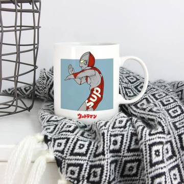 潮牌搞笑奧特曼馬克杯咸蛋超人水杯子咖啡杯茶杯男辦公室日系禮物