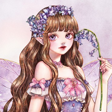 藍鈴花仙子貼紙 (6色)