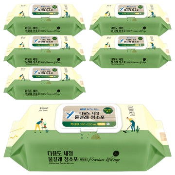 FromNature 多用途清潔濕拖巾 加大款  380 x200 mm  6個