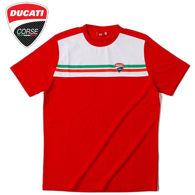 ドゥカティ コルセ Ducati Corse トリコロール Tシャツ メンズ 半袖 Tシャツ バイク P U 通販 Lineポイント最大0 5 Get Lineショッピング