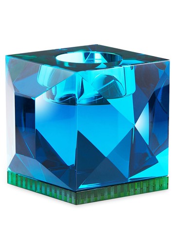 Reflections Copenhagen - Ophelia tea-light holder - unisex - Crystal - One Size - Blue
