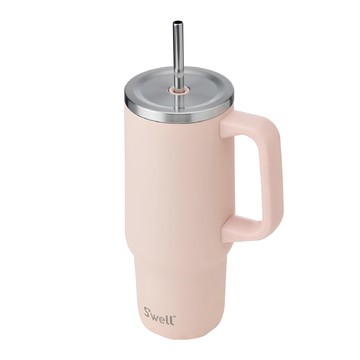 S'well Tumbler 不鏽鋼吸管保溫隨行杯  1個  玫瑰粉橘  880ml