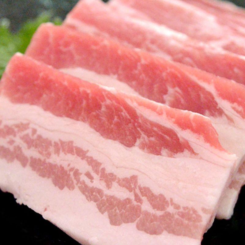 大和美豚の豚バラ肉焼肉用カット（三枚肉） たっぷり1.0kg