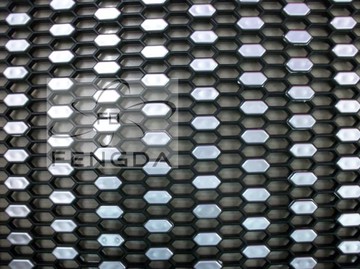 汽車改裝中網120x40通用型 模仿奔馳滿天星中網 塑料ABS蜂窩中網