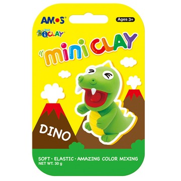 i CLAY 4色迷你主題黏土  恐龍  30g  1組