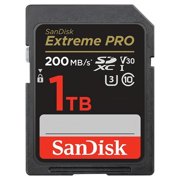 SanDisk 晟碟 Extreme Pro SDXC V30 U3 C10 UHS-I 200MB/s 記憶卡  1TB  1個