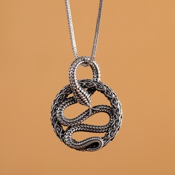 S925純銀吊墜。磐蛇 | DA