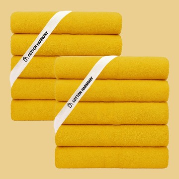 Cotton Harmony 200克 40支精梳棉飯店毛巾  金黃色  10條