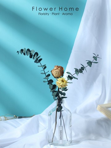勿忘我滿天星干花花束擺件ins家居擺設花瓶小清新永生花客廳插花