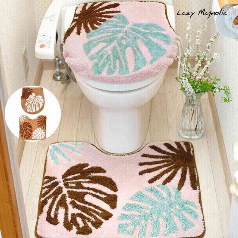 トイレマット フタカバー トイレタリーセット 2点セット おしゃれ かわいい ふわふわ トイレ用品 インテリア ハワイアン モンステラ サザンリーフ 通販 Lineポイント最大0 5 Get Lineショッピング