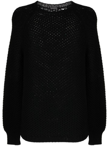 Ann demeulemeester open knit jumper