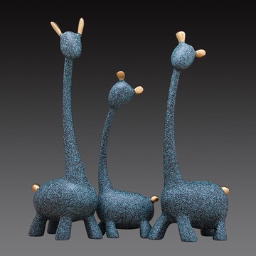 三口之家歐美式鹿酒柜裝飾品擺件家居創意結婚禮物閨蜜送新婚禮品