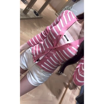 【台灣出貨/Z.Zebra】預購🖤韓國MIU系背心外套套裝 兩件套 條紋套裝 抹胸 上衣 背心 平口背心 外套 條紋外套
