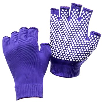 PORA BELLA 瑜珈露指健身防滑手套 HA001 藍色 均碼 防滑透氣  1雙