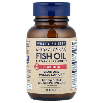 Wiley's Finest, 阿拉斯加野生魚油，60 粒軟凝膠