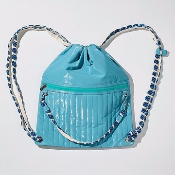 Miyansol韓國皺皺風琴包-E.雲霧藍 防水輕量 斜背包 後背包