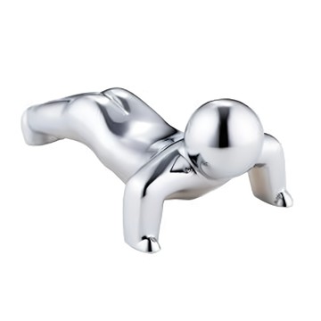 SALUS 佐藤金屬 運動人筷架 73 x 38 x 27mm  銀色  1個