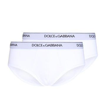 Dolce & Gabbana - White Cotton Two Pieces Briefs