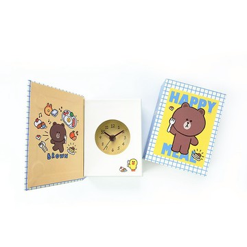 LINE FRIENDS書本桌鐘- 熊大歡樂餐 (無鬧鐘)
