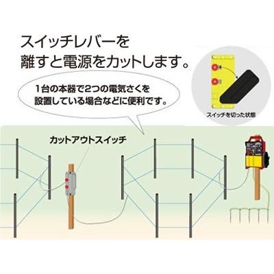 電気柵 資材 末松電子 カットアウトスイッチ 電柵