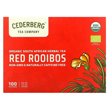 Cederberg Tea Co, 有機南非草本茶，南非博士紅茶，100 茶包，8.8 盎司（250 克）