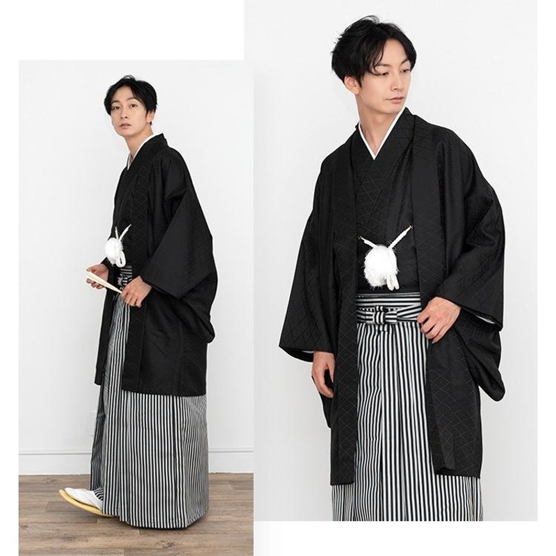 新品 成人式 ２０歳 紋付袴 卒業式 卒業袴 グレー 170㎝〜175㎝ Ｍ〜L