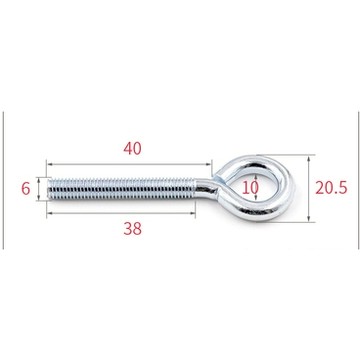 羊眼螺栓羊眼圈問號釘圈圈釘羊眼螺絲螺栓吊環鉤形带圓圈