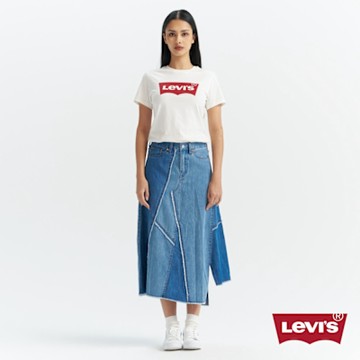Levi s 牛仔裙 牛仔長裙 拼接牛仔群 丹寧裙 熱賣單品