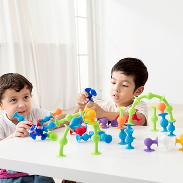 FatBrain 美國肥腦袋 益智玩具 啵啵家族-50件組