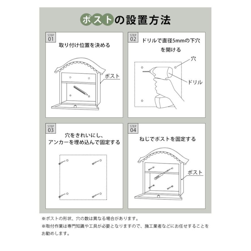 ポスト 壁かけポスト 郵便受け 郵便ポスト 2色展開 おしゃれ 赤 緑