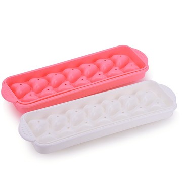 創意愛心形帶蓋冰格制水果冰塊盒冰盒模具冰模酒吧酒具實用酒具