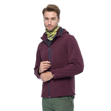 【Wildland 荒野】彈性環保紗超潑外套 男 藏紅色 0B02906-166