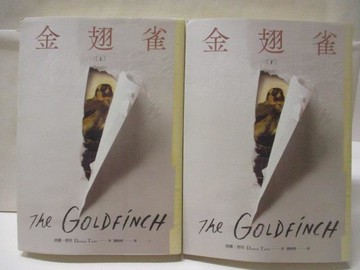 【書寶二手書T6／翻譯小說_WFU】金翅雀_上下本合售_唐娜塔特
