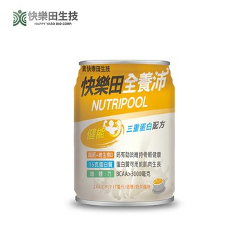 [快樂田全養沛] 健能三重蛋白配方(奶素) - 奶茶風味 (6入X2/盒，共12罐)-2入組