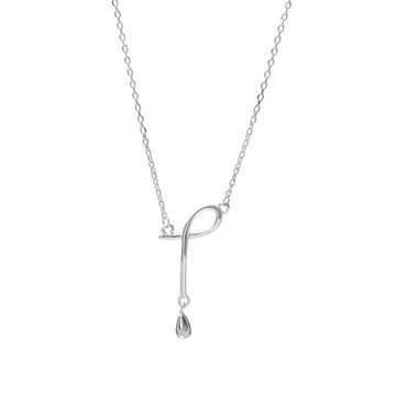 [純銀] 靜謐水滴鎖骨鍊 / Tranquility Drop Necklace