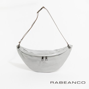 RABEANCO BUM斜背腰包-淺灰
