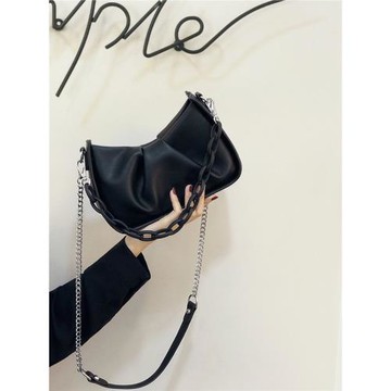 法國MKDA鏈條腋下包包女2024新款高級感真皮云朵包百搭單肩斜挎包