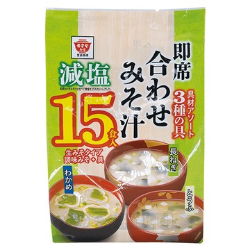 升屋15食入綜合即食減鹽味噌湯