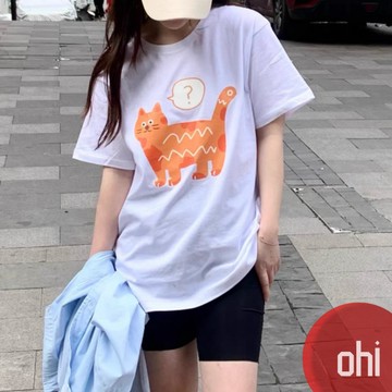 【ohi】寬鬆款短袖T恤 女韓版 ins潮學生上衣 寬鬆慵懶原宿風 打底上衣 女生衣服 GTMM3640