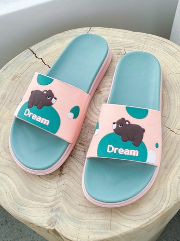 拖鞋女外穿厚底 年夏季家用室內居家時尚卡通防滑潮涼拖2