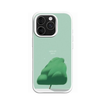 iPhone 16 Pro SolidX 白 - ENHO - 鳥與樹・靜