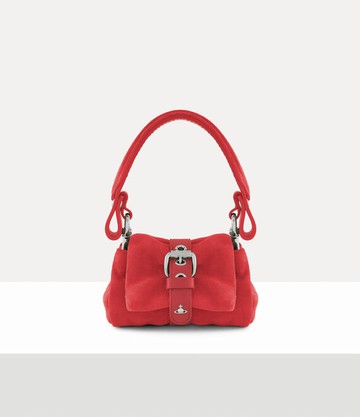 Vivienne Westwood Hazel Treasure Charm Handbag Suede Coral One Size Women
