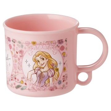 Skater 可吊掛塑膠水杯 漱口杯 長髮公主 200ml  粉色  1個