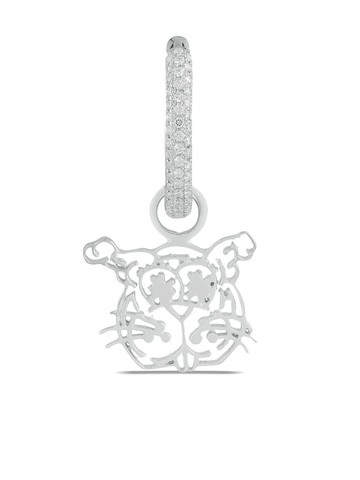 O Thongthai - Hunny Bunny huggie earring - unisex - Silver/Sterling Silver - One Size